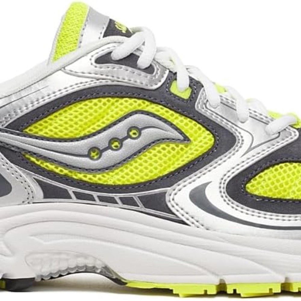 NEW Saucony Grid Jazz 9 Sneaker M (size 9.5) / W size 11) Neon Yellow/Silver - Picture 2 of 7
